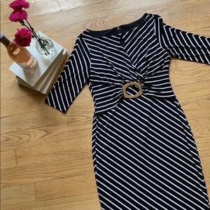 Sangria dress black and white women’s size 6